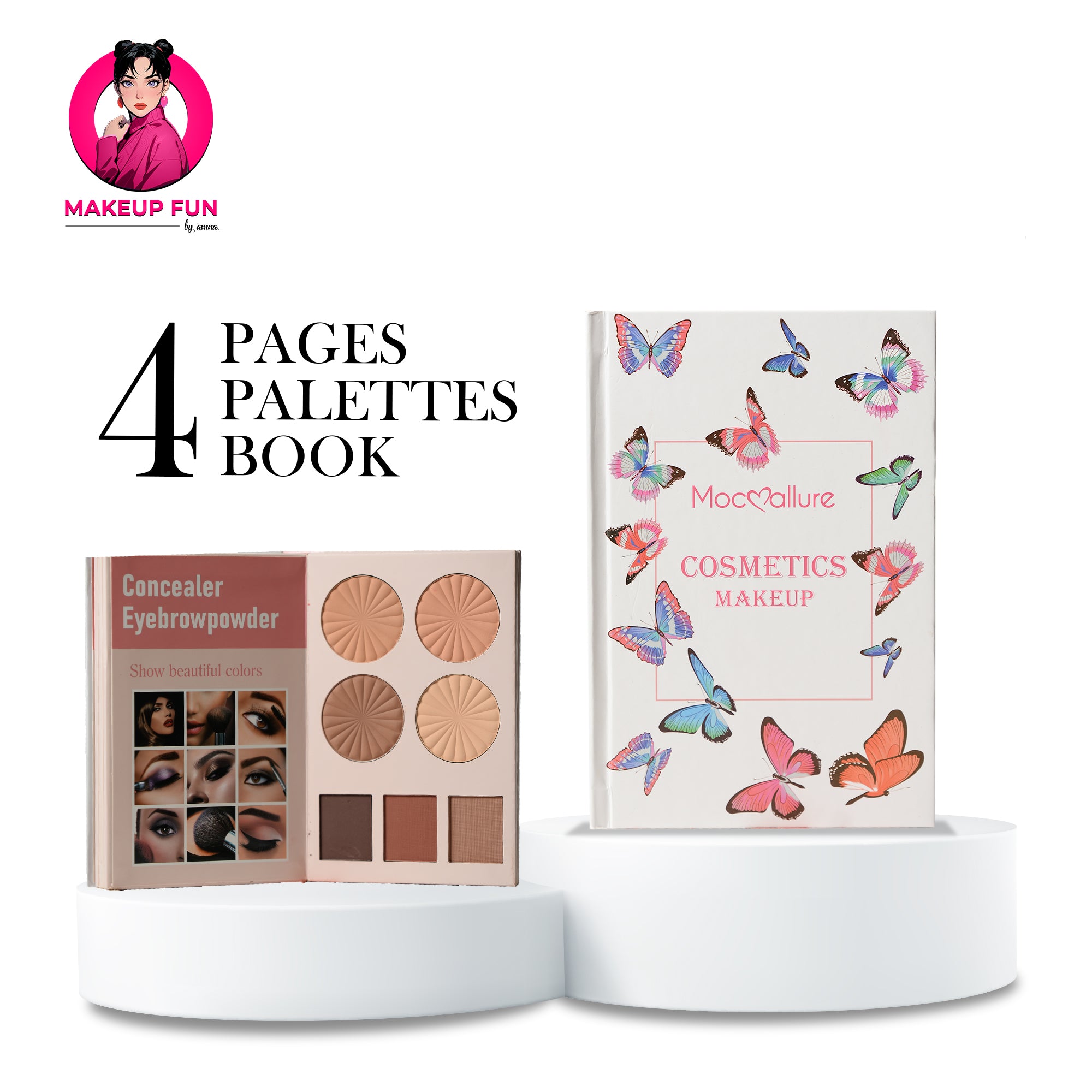 Mocallure Makeup Book Palette - 4 in 1